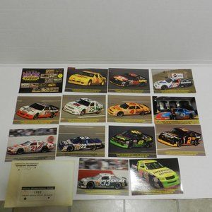 Vintage 1992 "Superstar Calendars" set NASCAR Postcard  Competitive Motorsports